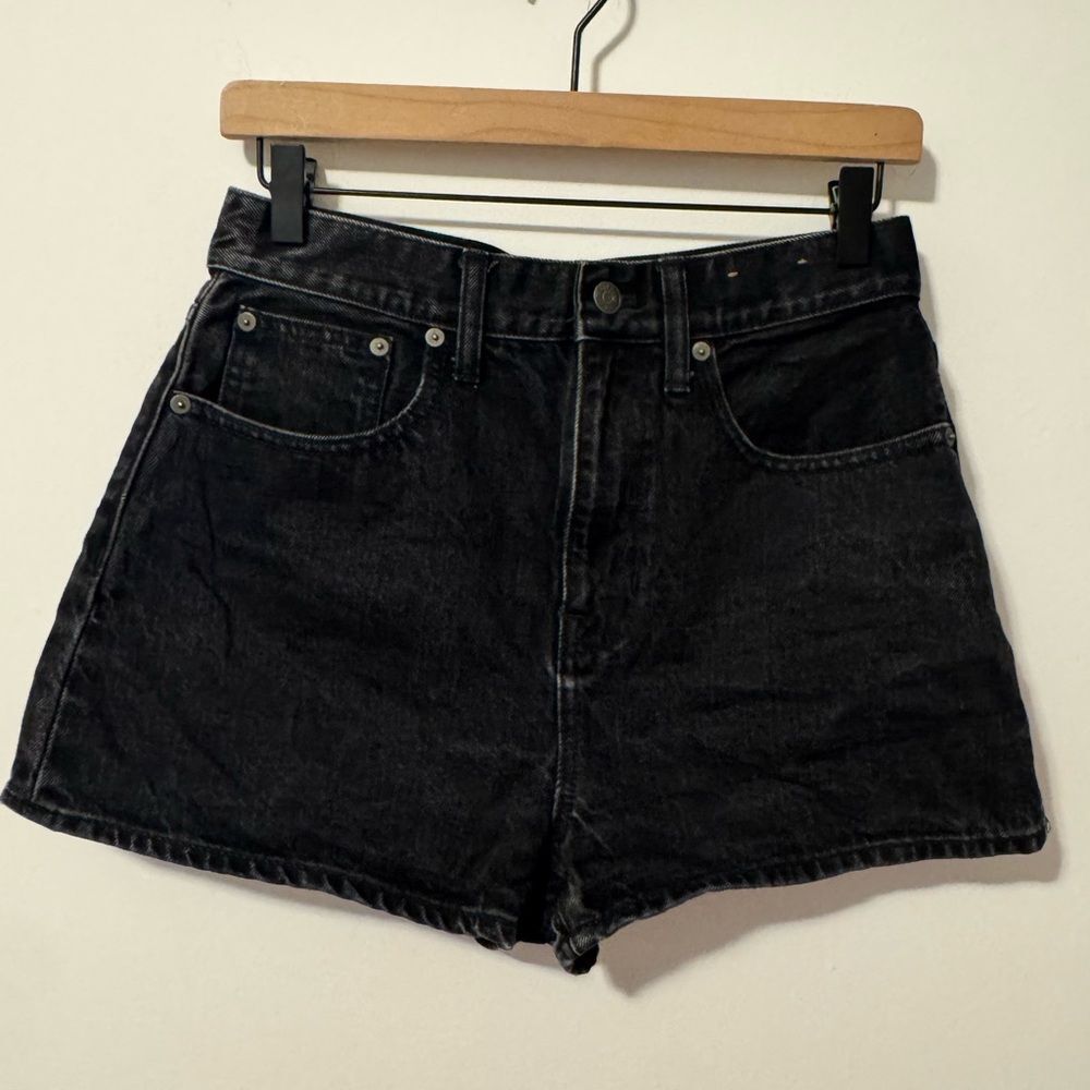 Madewell Black Mom Jean Short Shorts Size 26
